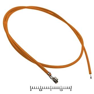 Разъем питания низковольтный HB 2,00 mm AWG26 0,3m orange