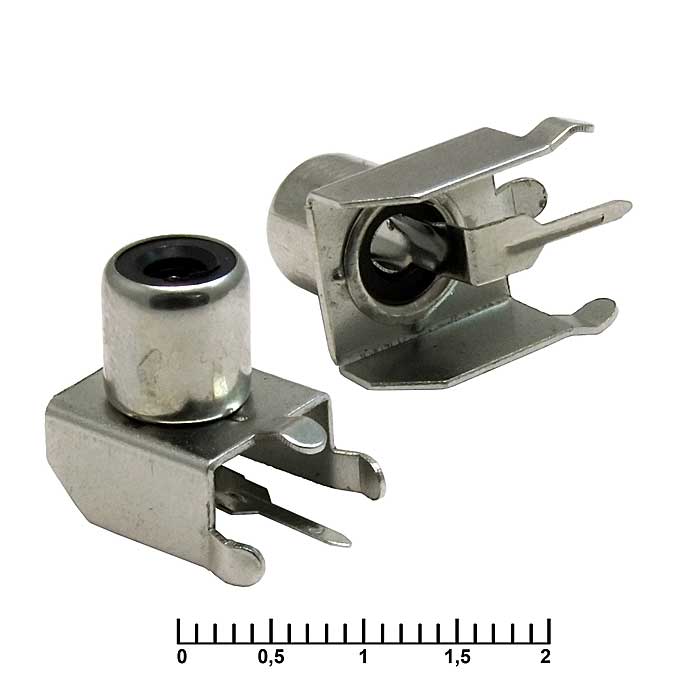 Разъём RCA-107 гн на плату (RS-101)