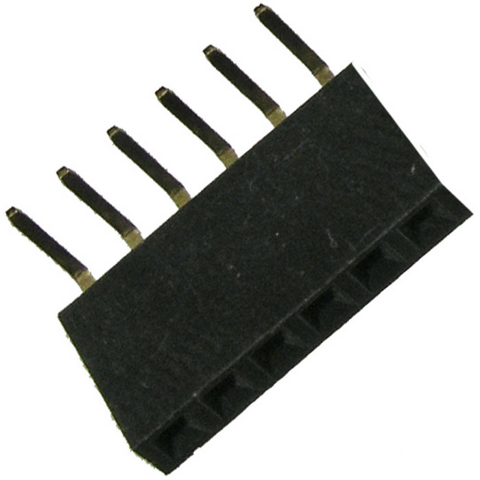 Разъём PBS-1x06R (PBS-06R)шаг 2.54 мм