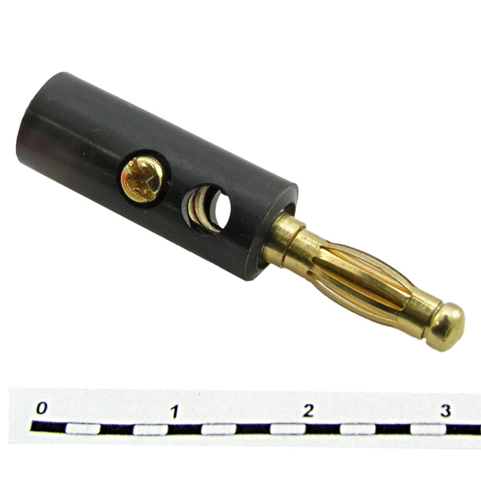 Штекер 10-0015 GOLD black