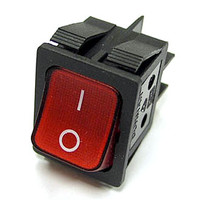 Переключатель IRS-202-8C on-on красный