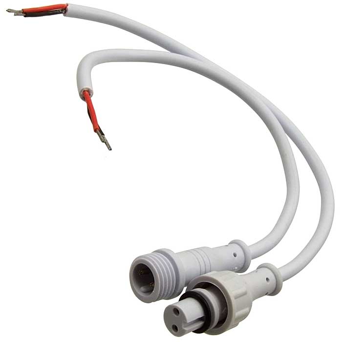 Разъём герметичный 2pin WP L=40 D=13mm 2*0.3mm2