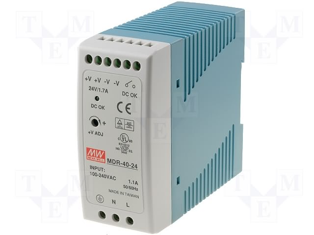 Блок питания на DIN рейку MDR-40-24
