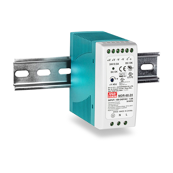 Блок питания на DIN рейку MDR-60-24