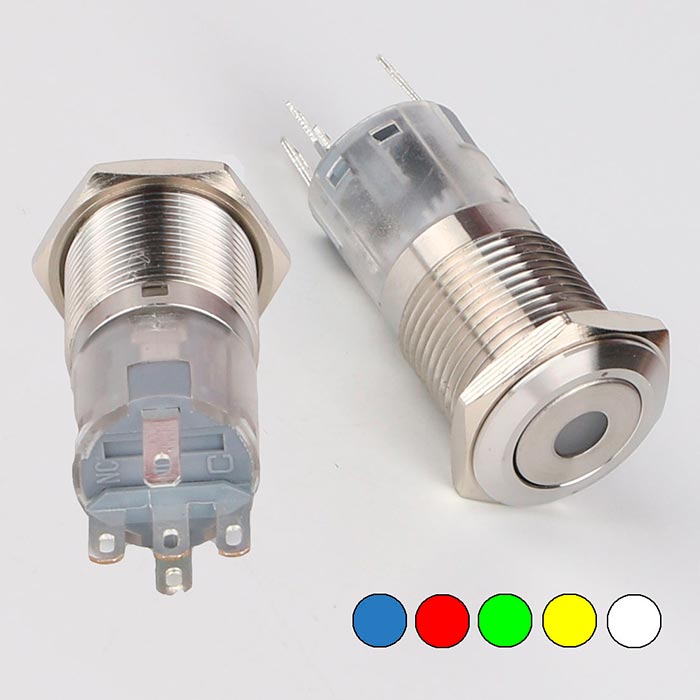 Кнопка антивандальная LAS2-GQF-11ZD/B on-on