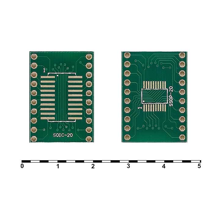 Панель для микросхем Плата SOIC-20 и SSOP-20