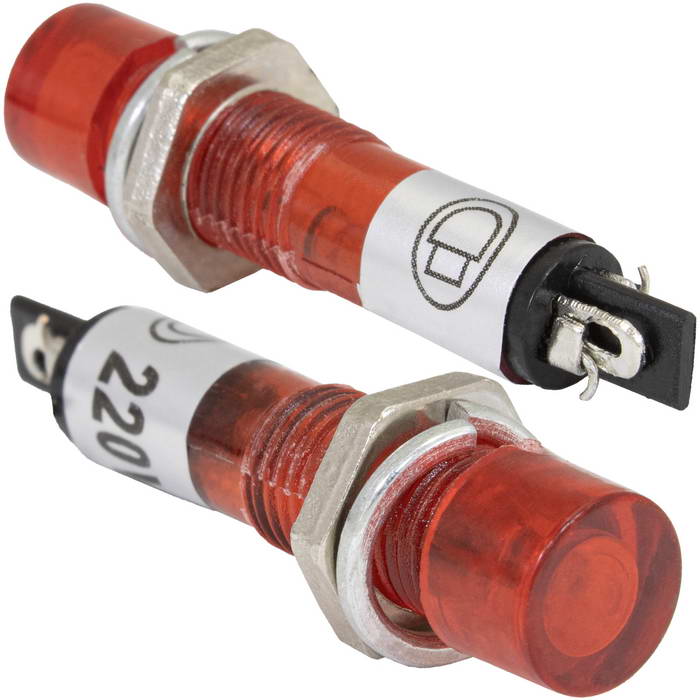 Лампочка неоновая в корпусе N-814-R 220V