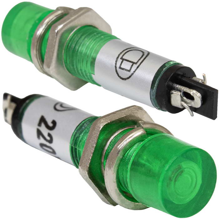 Лампочка неоновая в корпусе N-814-G 220V