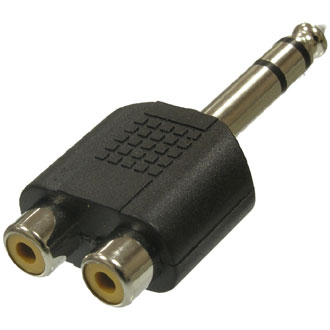 Переходник 7-0176 / 6.35 stereo-2RCA JACK
