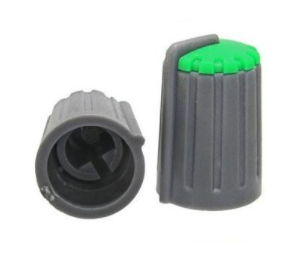 Ручка приборная RR4811 (6mm п.круг зеленый)