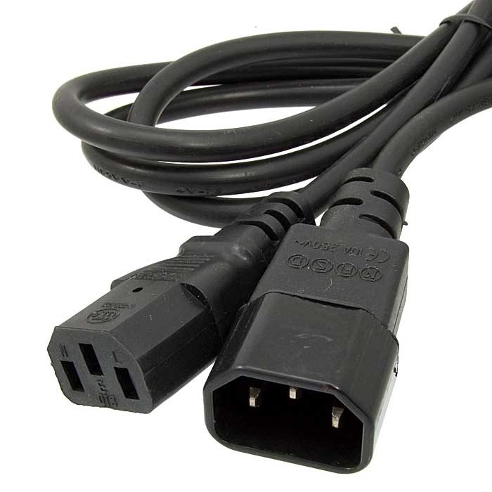 Шнур сетевой SCZ male-female 1.8m 3х0.75