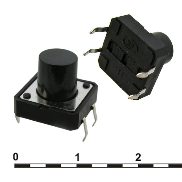 Тактовая кнопка KAN1211-1001B 12x12x10 mm
