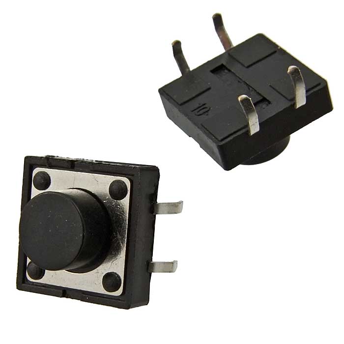 Тактовая кнопка KAN1211-0751B б/отв 12x12x7 mm