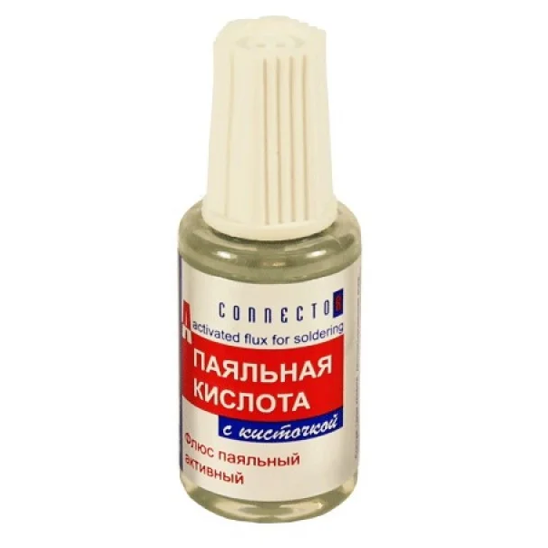 флюс Паяльная кислота 20мл флакон с кисточкой Москва