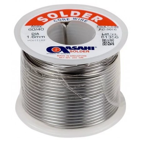 Припой 2,0мм ASAHI Sn63 с флюсом CF10 0,25кг