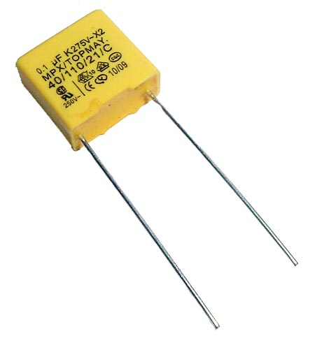 Конденсатор плёночный X2-MKP 0,1uF 275V 10% 15mm