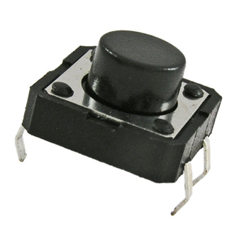 Кнопка тактовая 12х12х7,5mm (круглый шток)