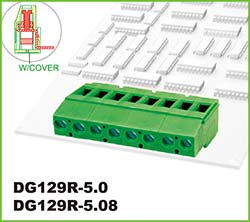 Клеммный блок DG129-5.0-02P-12-00A(H) открытое дно