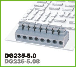 Клеммный блок DG235-5.08-02P grey