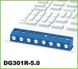 Клеммный блок DG301R-500-03P blue