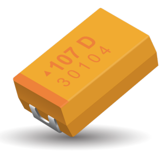 Конденсатор танталовый B 100uF 10V