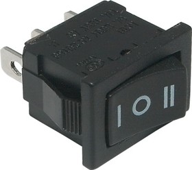Переключатель RS-3103A-C-6 black (on-off-on)