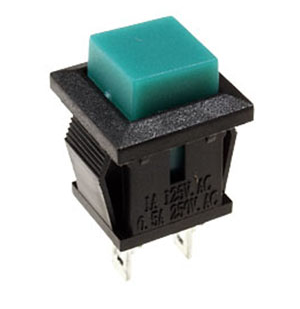 Кнопка PSW-9A green. без фиксации