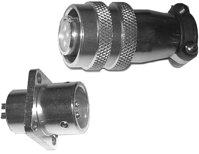 Разъем цилиндрический DS1110-03-04-W-Y-G (комплект)