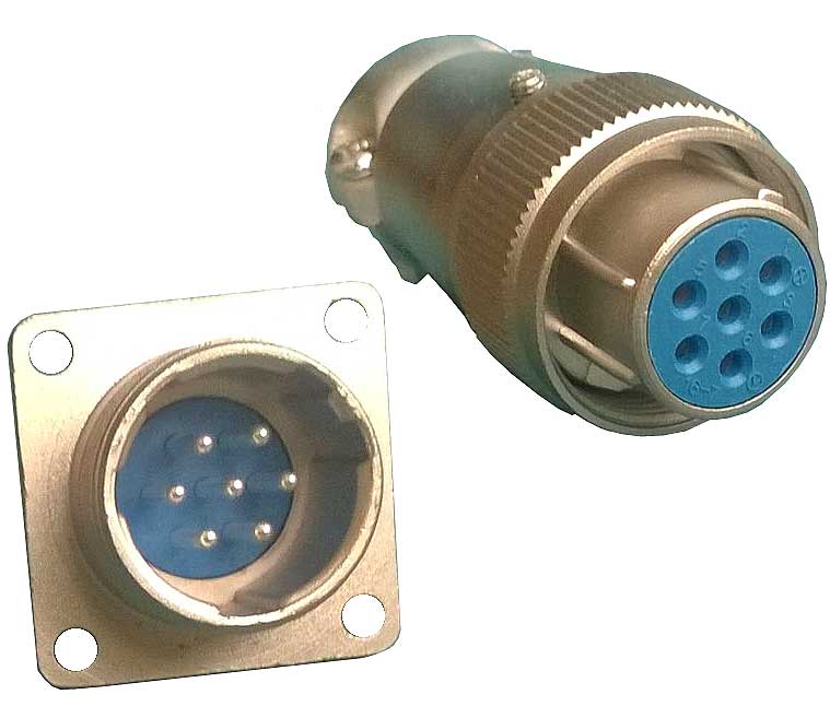 Разъем цилиндрический DS1110-04-07-L-Y-N (комплект)