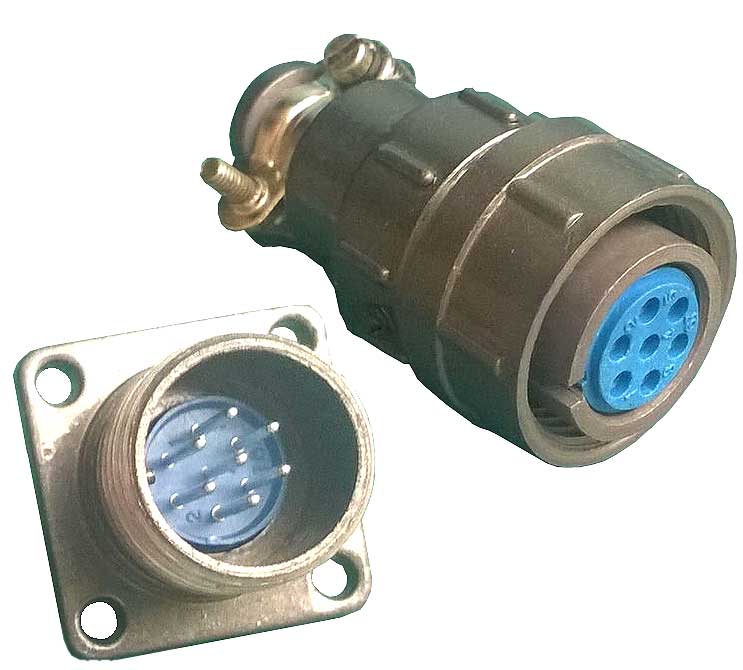 Разъем цилиндрический DS1110-06-07-L-Y-P (комплект)