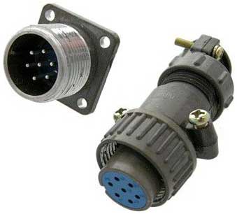 Разъем цилиндрический DS1110-08-07-L-Y-P (комплект)