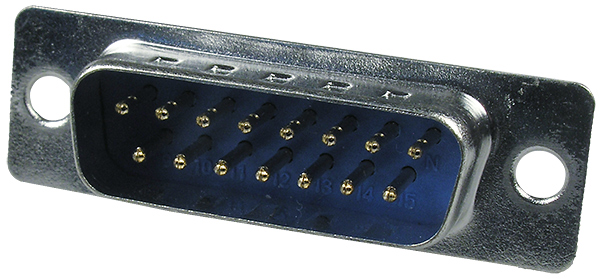 Разъём KLS1-213-15-M blue (DB-15M)
