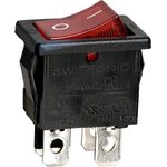 Переключатель RS-7201-C-C3 красн. колпачок