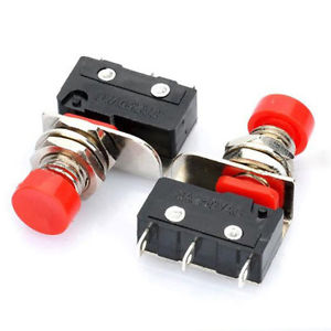 Кнопка DS-428 с красным колпачком d10mm