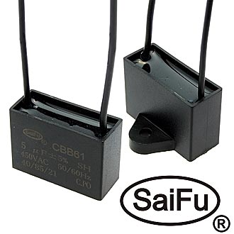 Пусковой конденсатор CBB61 4uF 450V (SAIFU)