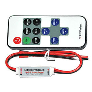 Диммер LN-RF11B-MINI-Wires(12-24V,72-144W,ПДУ11кн)
