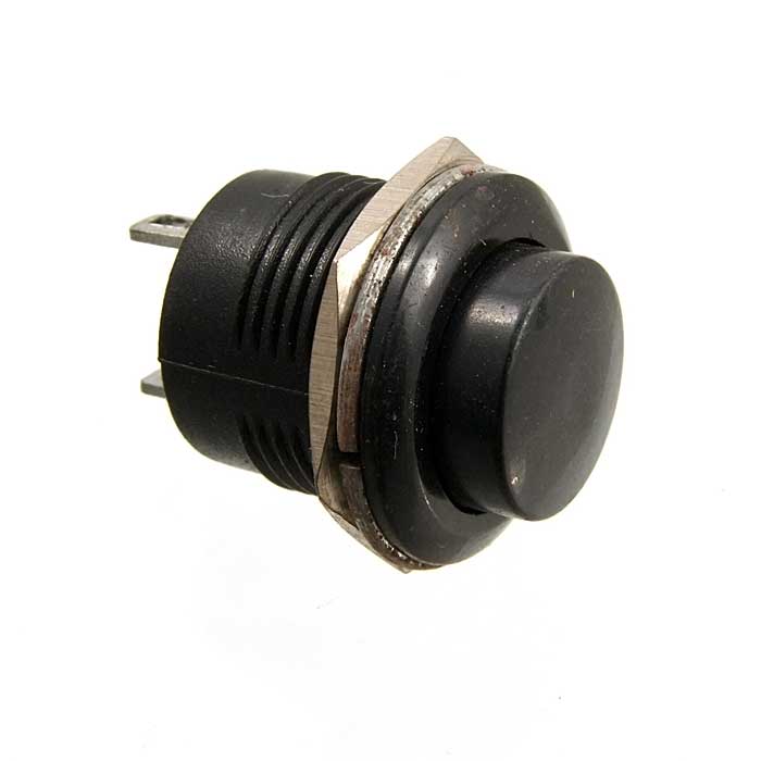 Кнопочный переключатель CX-R13-507 off-(on) 3A 250VAC черный