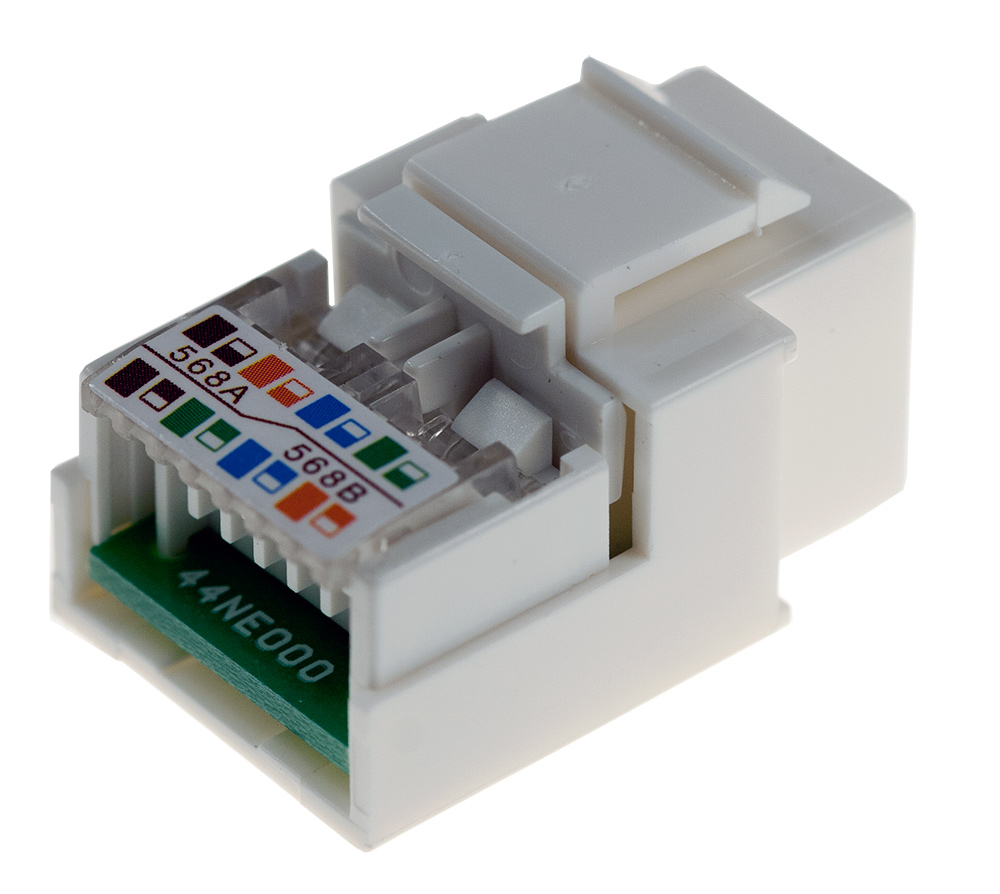 Гнездо вставка RJ-45 (Keystone Jack) CAT5e, ТИП-1