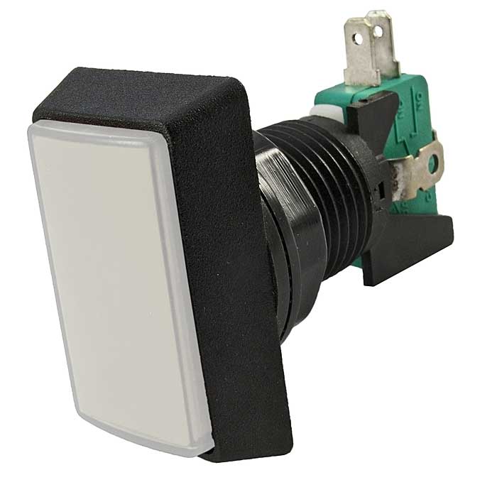 Кнопка для иговых автоматов GMSI-3B-R NO(NC)+NC(NO) white