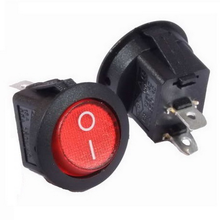 Переключатель рокерный RS-101-8C on-off красный