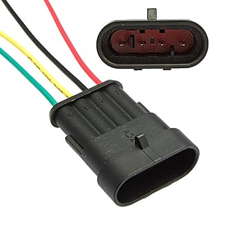 Разъём питания авто 12V DJ7041-1.5-11 (18AWG 200mm)