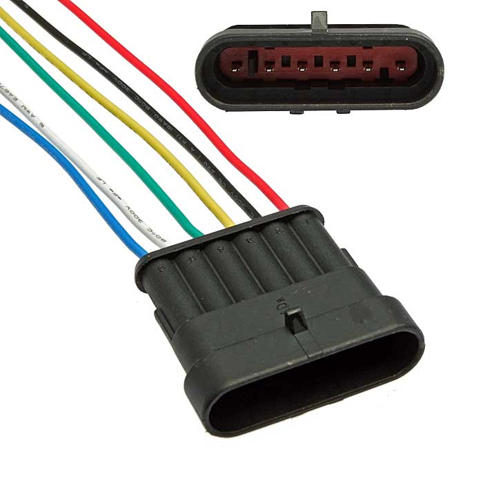 Разъём питания авто 12V DJ7061-1.5-11 (18AWG 200mm)