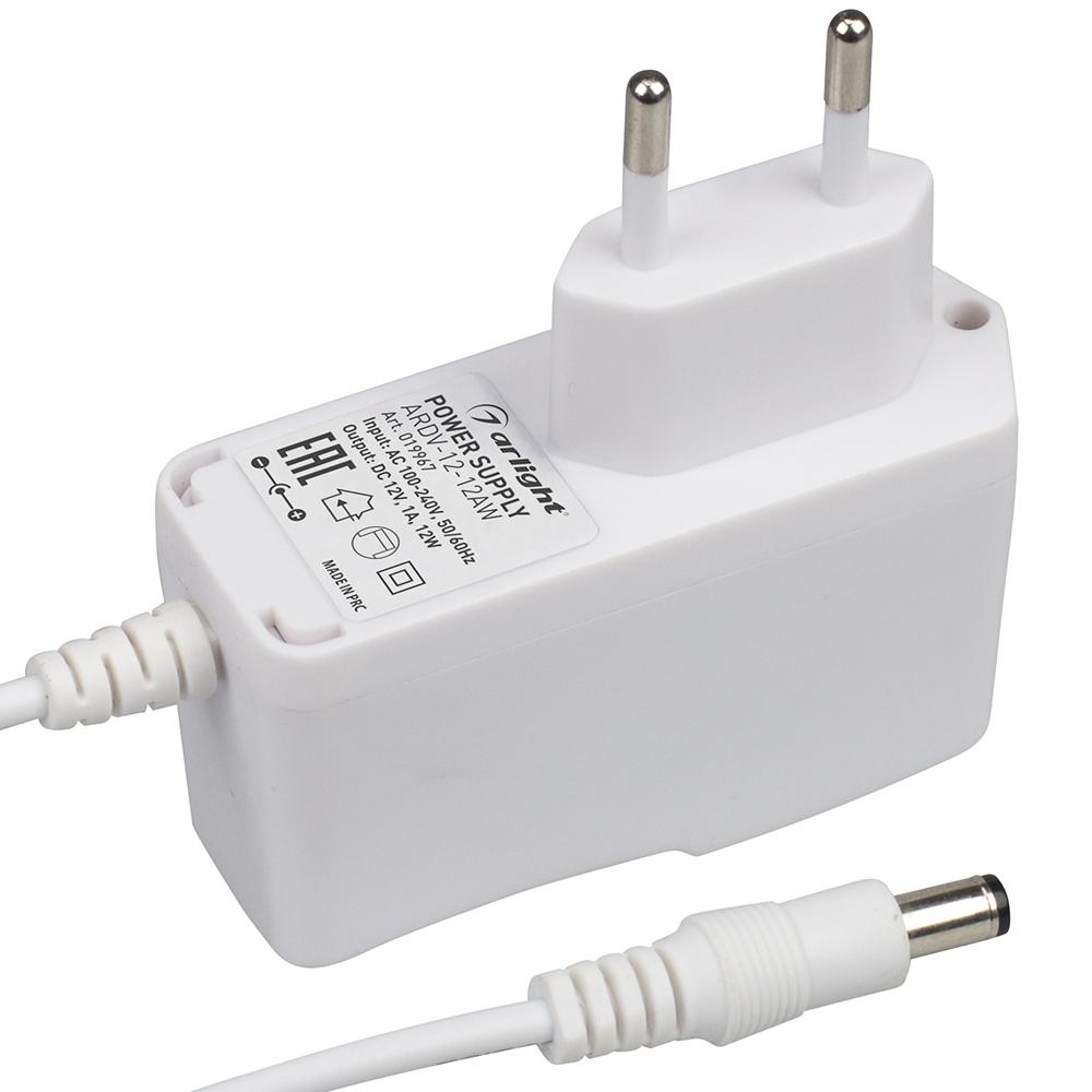 Источник питания ARDV-12-12AW (12V, 1A, 12W) белый корпус
