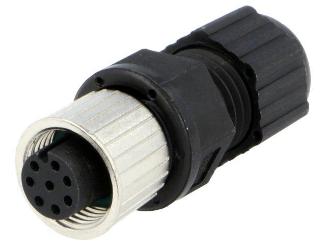 Разъем цилиндрический LTW12-08BFFA-SL8001