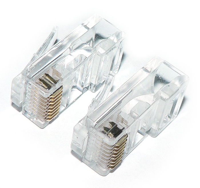 Разъём Cat6 TP-8P8C (RJ45), 5-1375202-3, экранир. позол.
