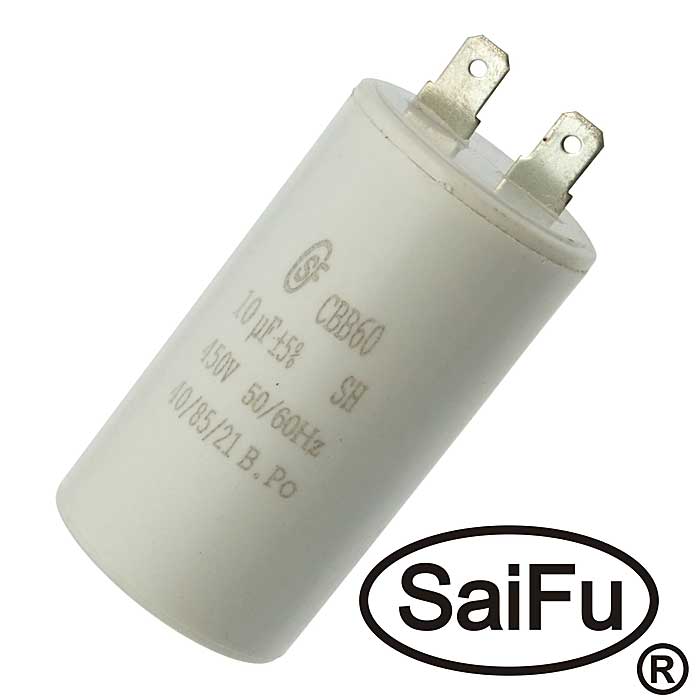 Пусковой конденсатор CBB60 10uF 450V (SAIFU)