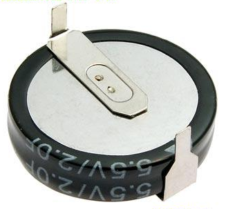 Ионистор 5R5D20F180H 2.0F 5.5V, горизонтальный