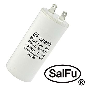 Пусковой конденсатор CBB60 60uF 450V (SAIFU)