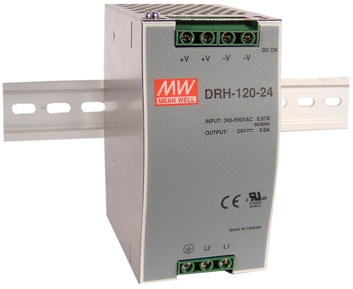 Блок питания на DIN рейку DRH-120-24