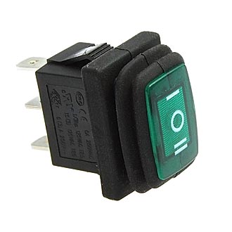 Клавишный переключатель SB008 IP65 on-off-on 13x19.2mm